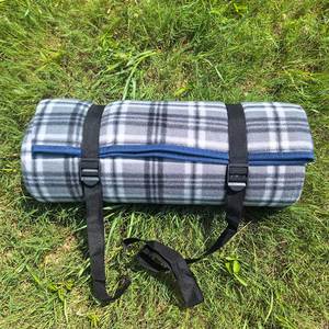 Custom Printed <b>Large</b> Size Suede Foldable Fleece Portable Sand Less Beach Picnic Blanket Mat <b>Towel</b> for Picnic Camping - Product Image 3