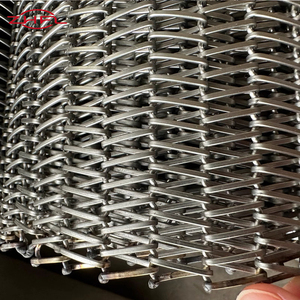 สายพานลำเลียงบิสกิตแบบถักทอเทคนิคผ้าทอทำจากสเตนเลสสตีลสายพาน304 316 - Product Image 6