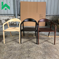 Chaise de salle à manger en bois de hêtre massif antique de style européen avec finition en noyer et revêtement en tissu-Garantie 1 an