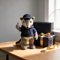 Peluche personnalisée sur commande, mascotte universitaire, ours-fourmisier en peluche pour les équipes universitaires, l'esprit scolaire et les magasins de campus