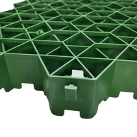 Grilles de pavage perméables en nid d'abeille en PEHD modernes pour applications de gravier dans les enclos à chevaux 500x500mm Vert Noir CE