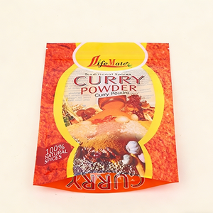 Bolsa con Cierre Vertical para Polvo de Curry - Bolsa de PET/PE Impresa con Grabado Personalizado para Empaque de Cúrcuma, Comino y <span class=keywords><strong>Especias</strong></span> - Product Image 1