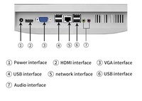 Ordinateur de bureau tout-en-un OEM AOC N5095 avec processeur de 11e génération, 8 Go de RAM, SSD 256 Go, écran 24 ou 27 pouces, et batterie UPS