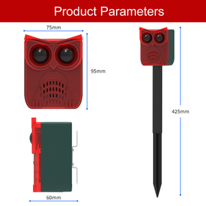 Alarme solaire infrarouge extérieure étanche IP55 avec 13 sons et alarme lumineuse clignotante pour dissuader les animaux sauvages - Product Image 3