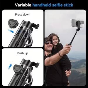 USA mercato adatto per 4-In-1 magnetico Selfie Stick dispositivo da viaggio portatile Quad retrattile Mini tasca aiuto fotografico - Product Image 4