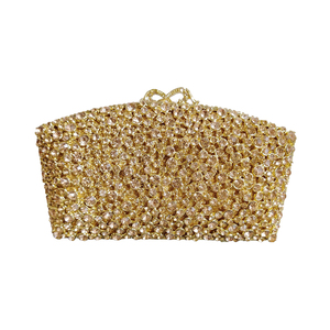 Women Rhinestones <b>Wedding</b> <b>Clutch</b> Purse Detachable Chain Crystal Evening Bag Elegant Handbag for Night Out Party - Product Image 3