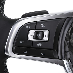 Volant sport en cuir pleine fleur R Line pour VW Volkswagen <span class=keywords><strong>Golf</strong></span> 5 6 <span class=keywords><strong>7</strong></span> <span class=keywords><strong>7</strong></span>.5 R MK5 MK6 MK7 MK7.5 GTI <span class=keywords><strong>GTD</strong></span> Polo Passat B6 B7 B8 CC - Product Image 3