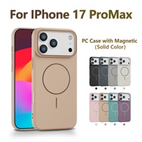 Étui magnétique de luxe original en PC rigide pour iPhone 17 Air 16 15 14 Plus 13 12 Mini 11 Pro Max, coque magnétique antichoc mate