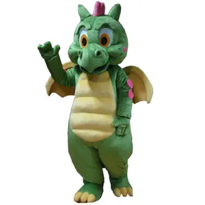 HOLA green dinosaur mascot costume/custom mascot for adult