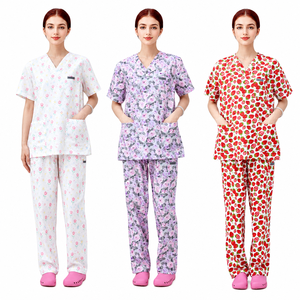 Tenue médicale imprimée antistatique et infroissable pour femmes infirmières et médecins – Vente en gros - Product Image 1