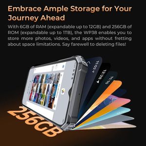 Original Oukitel wp38 Android 13 gồ ghề điện thoại thông minh 10600mAh 6 + 256GB mt8788 NFC toàn cầu mở khóa 5MP phía trước 13MP phía sau máy ảnh di động - Product Image 6