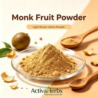 Monk Fruit Poeder Luo Han Guo Extract Mogroside V Natuurlijke Zoetstof Zero Calorie Keto Suikervervanger Groothandel