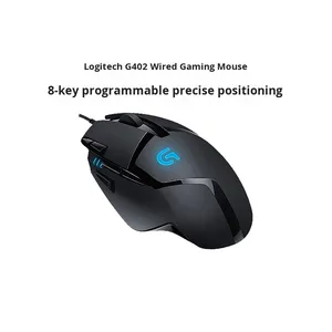 Original para <span class=keywords><strong>Logitech</strong></span> <span class=keywords><strong>G402</strong></span> Ratón óptico para juegos con cable Ajuste de DPI de 4 velocidades con botones laterales FPS Gaming Optimum Companion - Product Image 2