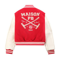 2025 nouveau Design veste universitaire personnalisée pour hommes hiver Chenille patchs brodés avec col montant Logo sur le devant