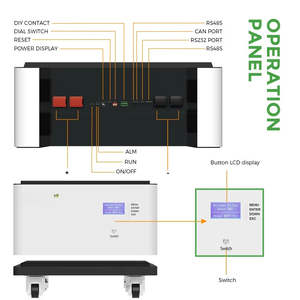 Batterie Lithium Empilable 15 kWh 51,2 V 48 V 300 Ah pour Énergie Solaire avec Port de Communication CAN, Hybride Réseau, IP65, Capacité Partagée 100 Ah NEHC000 - Product Image 3