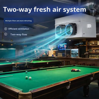 Système de ventilation bidirectionnel domestique 220V avec filtre HEPA et ventilateur à conduit séparé pour air frais