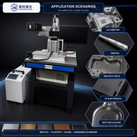 Machine de marquage laser 3D pour gravure permanente sur surface incurvée, idéale pour moules de lampes en forme de bouteille, composants électroniques 3C, pièces automobiles, bijoux, artisanat et cadeaux