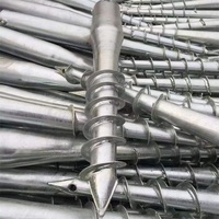 Pile en spirale en acier d'assurance qualité Anti-corrosion Ancrage au sol hélicoïdal galvanisé à chaud pour le soutien photovoltaïque solaire
