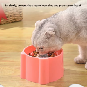 Bol à alimentation lente pour chien, petit bol anti-étouffement pour chat et chien, conception de protection du cou, dispositif d'alimentation pour chat et chien, fournitures pour animaux de compagnie - Product Image 4