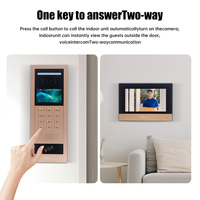Kit de intercomunicador de timbre inteligente CAT5 Cable Digital IP Poe Citofono Wifi Tuya pantalla táctil sistema de intercomunicación de Audio y Vídeo de 7 pulgadas