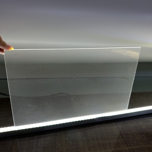 Hot Sale PMMA Laser Dot LED Light Guide Plate High Transparency Acrylic Sheet Perspex Printing Cutting Polishing Customizable