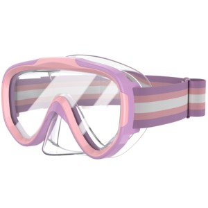 Máscara <span class=keywords><strong>de</strong></span> Snorkel para Niños <span class=keywords><strong>de</strong></span> 3 a 10 Años, Lentes <span class=keywords><strong>de</strong></span> Vidrio Templado, Antiderrames, Silicona, Vista Panorámica <span class=keywords><strong>de</strong></span> 180°, <span class=keywords><strong>Gafas</strong></span> <span class=keywords><strong>de</strong></span> Natación - Product Image 1