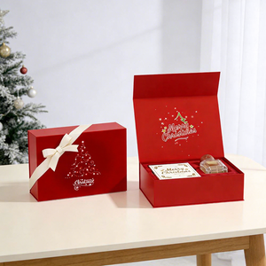 Caja de Regalo Navideña Reciclable 2026 Hecha a Mano, Caja de Embalaje de Perfume Personalizada de Lujo con Inserto - Product Image 1