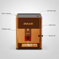 Máquina de Grabado Láser DJ6 Pro con Enfoque Automático de 10W para Metal, Madera, Cuero y Acrílico, Grabador Portátil con Control por Aplicación para Windows y Mac