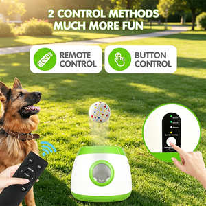 Lanceur de balles automatique pour chien avec télécommande, détection par ondes radar, jeu d'entraînement de stimulation mentale, distance réglable - Product Image 4