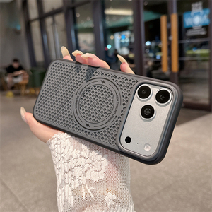 เคสโทรศัพท์แบบระบายความร้อนขนาดใหญ่ วัสดุ TPU สำหรับ iPhone 17 16 15 Pro Max, เคสสีแดงเชอร์รี่สำหรับ iPhone 18 Pro - Product Image 6