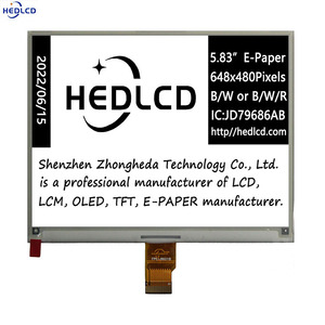 Üretici satış 5.83 "648x480 e-kağıt e-mürekkep ekran paneli ile siyah & beyaz & kırmızı COG düşük güç UC8179 elektronik tabela için - Product Image 2
