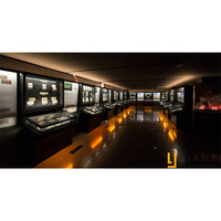 Vitrine d'exposition de musée de pente de verre pour la vitrine de vitrine de magasin de bijoux