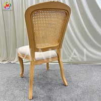 Le plus récent Restaurant salle à manger chaise en résine de rotin élégant rétro chaise d'événement chaise de mariage en bois