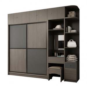 Armario Moderno con Puertas Corredizas Dobles y Mueble de Almacenamiento para Dormitorio - Product Image 4
