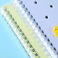 Carnet à spirale A5 DIY avec perforation, papier ligné 80g, 60 feuilles, journal décoratif personnalisé pour l'école et le bureau