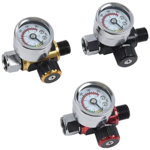 Mini Verstelbare Air Manometers Spuitpistool Regelklep Gauge Voor Luchtcompressor En Air Tools