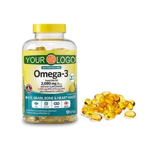 OEM Top Quality Venda Quente Omega 3 Óleo De Peixe Softgels 1000mg Cápsula De Óleo De Peixe Softgels