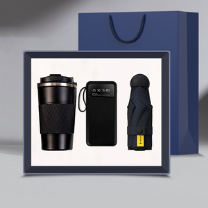 Best Selling Electronic Gadgets Gift Sets Vacuum Mug Power Bank Umbrella-Corporate Souvenirs