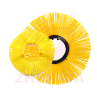 Brosse à disques ondulée en acier PP ou à fil métallique mixte pour balayeuse routière, pour machine de nettoyage de voirie