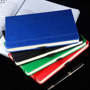 Agenda quotidien personnalisé A5, agenda journal journal intime en cuir Pu avec couverture ligne et grille à pois avec bande élastique/ - Product Image 3