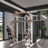 Estación Multifuncional para Gimnasio en Casa XinRui, Equipo de Múltiples Funciones, Máquina Smith, Power Rack para Ejercicio