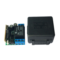 Mini Interruptor de Control Remoto Inalámbrico RF, Salida de Relé de 10A, DC 12V, Receptor de 1 Canal, Código Fijo, Código de Aprendizaje, 1 Año de Garantía
