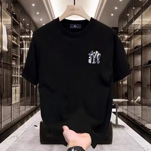 Camiseta de Manga Corta para Hombre, Nueva Colección de Verano, Estilo Casual Holgado con Estampado, 100% Algodón - Product Image 3