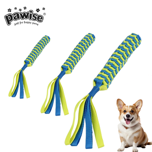ของเล่นเชือกสำหรับสุนัข Pawise แบบขายส่ง ของเล่นแบบมีปฏิสัมพันธ์ ทนทาน ทำจากไนลอนถักเป็นแท่ง มีด้ามจับ ของเล่นสำหรับสุนัขขนาดเล็ก กลาง และใหญ่ - Product Image 1