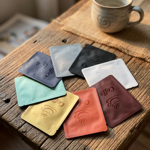 ถุงกาแฟพิมพ์ลายตามสั่ง รีไซเคิลได้ ปิดผนึกซิปล็อค ถุงไมลาร์ ถุงฟอยล์อะลูมิเนียมสำหรับบรรจุชา ขายส่ง MOQ ต่ำ รับผลิตแบบ OEM ODM - Product Image 2