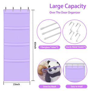 Massimizza lo spazio nella stanza dei giochi del tuo bambino con gli organizzatori di giocattoli e lo stoccaggio sopra l'organizzatore della porta - Product Image 3