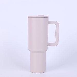 Travel <b>Car</b> H4.0 Handle Tumbler 40oz Double Wall Vacuum <b>Mug</b> Lid Straw Anti-Slip OEM Custom Logo - Product Image 5