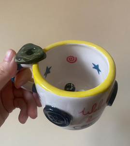 Tasses en céramique faites à la main, tasses uniques du film <span class=keywords><strong>Coraline</strong></span>, tasses en céramique Ins, 300 ml - Product Image 6