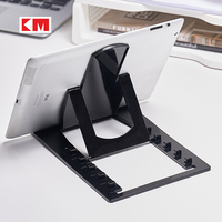 NSH6221Support de téléphone portable de bureau fixe en plastique Support pour ordinateur portable réglable en hauteur Support pour tablette