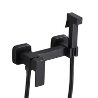 Ensemble de pulvérisateur de bidet en alliage de zinc à main de vente chaude salle de bain moderne Shattaf avec support de pommeau de douche pour le nettoyage des toilettes d'appartement